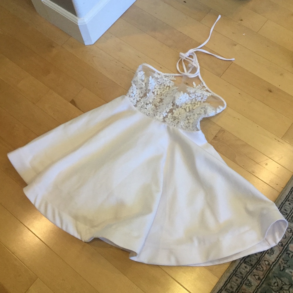 Loving Things White Lace Dress